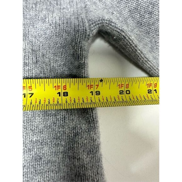 Halogen Cashmere Wool Blend Women’s Long Sweater Turtleneck Gray Size S - Picture 7 of 11